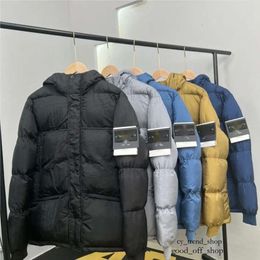 Stones Island Jacket Men's Down Fall And Winter New High Version Of The Metal Nylon Waterproof Men And Women Couples Sports Leisure 14 Stone