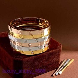 Luxury Car tiress Designer screwdriver bracelet Fashion Screw Bracelet Titanium Steel Inlaid with Diamonds Nail Full Stars Simple an With Original Box