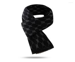 Scarves Winter Men Cashmere Scarf G Pattern Print Pashmina Shawl Casual Blanket Tassel Wraps Man Business Foulard9494896