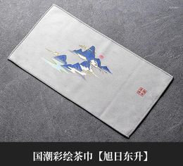 Tea Napkins Chinese-style High-end Thickened Plush Absorbent Towel Zen Set Accessories Table Special Pot Raising Cloth