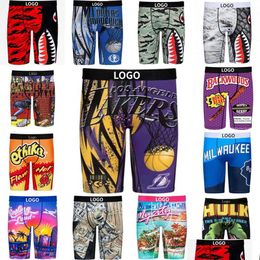 Underpants Designer 3Xl Mens Underwear Underpants Brand Clothing Shorts Sports Breathable Printed Boxers Briefs With Package Plus Siz Otjra