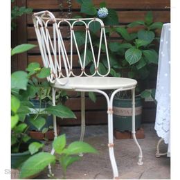 Camp Furniture French Iron Retro Old Casual Table And Chair Outdoor Garden Dining Coffee Homestay