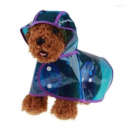 Dog Apparel Large Raincoat Adjustable Pet Waterproof Clothes Lightweight Rain Jacket Poncho Hoodies Strip Reflective