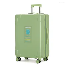 Suitcases High Quality Luggage Women Suitcase On Wheels Universal Wheel Trolley 20 Inch Password Boarding Travel