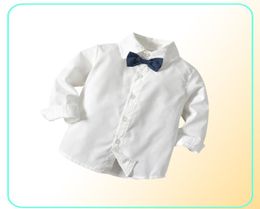 Clothing Sets Long Sleeves Boys Clothes Suits Toddler Kids Wedding Formal Party Striped 15 Years Baby Hat Vest Shirt Pants Boy Ou6040415