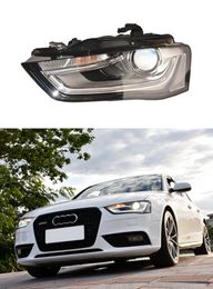 Car Light for Audi A4 A4L LED Daytime Running Headlight 2013-2016 Turn Signal Dual Beam Head Lamp Lens