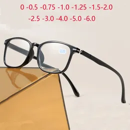 Sunglasses 0 -0.5 -1.0 To -6.0 Women Men Square Myopia Glasses Finished Comfortable TR90 Student Prescription With Cylinder