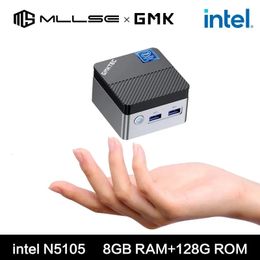 GMKtec KB5 Mini PC Intel Celeron N5105 Windows 11 Pro 4K 8GB RAM 128GB ROM WiFi5 BT4.2 Desktop Computer Mini Pc Work 240104