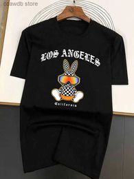 Men's T-Shirts 2023 Hip Hop T-shirt Cotton Fashion Tshirt Male Rabbit Graphic Short Sleeve Harajuku Classic Streetwear Tops Men and Women Tees T240105