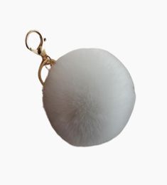 Rabbit Fur Soft Plus Pompom Keychain Keyring Ball Real Fur Soft y Charm Dangle Car Pendant Decor1847895