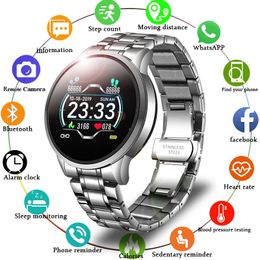 Watches LIGE 2020 New Smart Watch Men Heart Rate Blood Pressure Information Reminder Sport Waterproof Smart Watch for Android IOS Phone