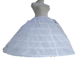 Big White Petticoats Super Puffy Ball Gown Slip Underskirt For Adult Wedding Formal Dress Large 6 Hoops Long Crinoline Brand New5843077