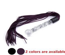 Bdsm Fetish Sex Genuine Leather Whip Flogger Ass Spanking Bondage Slave Glass Penis Dildos Anal Plug In Adult Games For Couples4626210