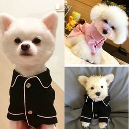 Dog Apparel Pet Dogs Clothes Summer Pyjamas Home Cats Clothing Vest Puppy Small Teddy