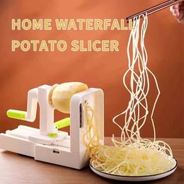 A Thousand Silk Potato Machine/Hand Carrot Grater/Multi-functional Vegetable Cutter/Home Waterfall Potato Slicer 240104