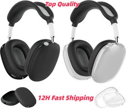 for Original Quality Max Air Pods Maxs Accessories Solid Silicone High Custom Waterproof Headphone Travel Case