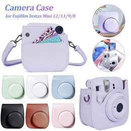 PU Leather Camera Bag Case For Fujifilm Instax Mini 121198 Retro Camera Protective Cover Shell Pouch Protector Scratchproof 240104