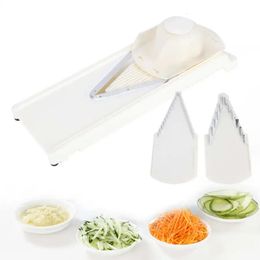 Cooking Tool Utensils Kitchen Accessories Multifunctional Household V-Shaped Grater Slicing Cutter with Hand Protector 240104