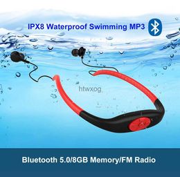 Cell Phone Earphones 8GB Waterproof IPX8 Earphones Diving Swimming Surfing Wireless Headphone Music Player FM Radio Bluetooth Headset YQ240105