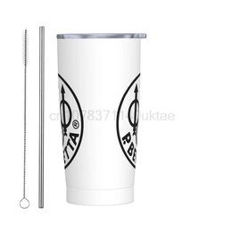 Insulated Tumbler with Straws Gun Vacuum Coffee Mugs Office Home Car Bottle Cup 240104