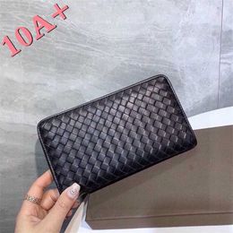 Wallet Holder Box Designer Braided Card Head Layer Button Cowhide High-end with Men's Purse Credit Crossbody Bag