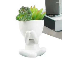 Vases Figure Planters For Indoor Plants Human Body Shaped Succulent Pots Plant Pot Mini