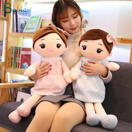 4090cm Kawaii Plush Girl Dolls with Lace Clothes Soft Stuffed Dolls Lovely Plush Toys Girl Toys Kids Birthday Valentine Gift 240105