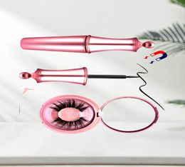 New Magnet Eyelashes Eyeliner Eyelash Curler Set Natural Long Magnetic False Eyelashes Tweezer Kit2103874