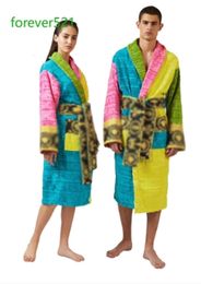 Mens Luxury classic cotton bathrobe men and women brand sleepwear kimono warm bath robes home wear unisex bathrobes one 46675