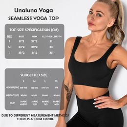 Active Shirts Una Seamless Underwear Ribbed Yoga Top For Fitness High Quality Sports Push Up Bras Women Gym Workout Clothes Sportswear