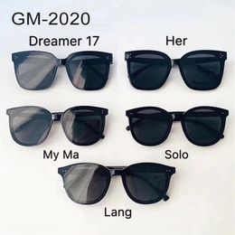 Sunglasses Korea Gentle Brand GM Sunglasses Women Fashion Round Sun Glasses Classic Lady Elegant Sunglass Men Retro Eyewear Her My322i