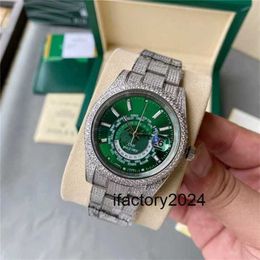 Roles Watch Automatic Movement Clean Factory quality montre 42mm luxury diamond men mechanical sapphire steel case strap 202