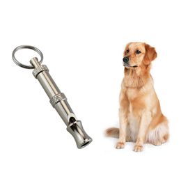 Addestramento con fischietto per cani per smettere di abbaiare Controllo cani Deterrente Fischio Cucciolo Frequenze regolabili Suono ultrasonico Siediti Richiamo Respingi Strumento antiabbaio silenzioso W0163