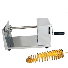 Manual Tornado Potatoes Machine Spiral Potato Slicer Chips Cutter 240105