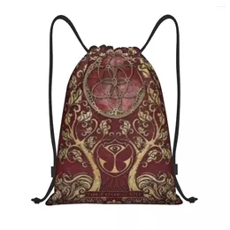 Shopping Bags Tomorrowland Drawstring Bag Women Men Foldable Sports Gym Sackpack Belgian Electronic Dance Music Festival Backpacks