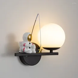 Wall Lamp Nordic LED Light Personality Moon Children's Room Kitchen Bedroom Study Balcony Aisle Decoration