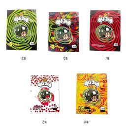 EMPTY One up Packaging mylar bags 600mg oneup Bag 6 types crawlers Fruit plastic resealable zipper package baggies Ckukw