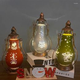 Party Decoration 2024 Christmas Decorative LED Oil Lamp El Family Decorations Handicraft