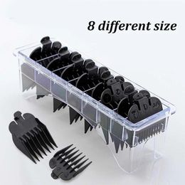 Trimmer 8pcs/set Universal Limit Comb for Hair Push Clipper Guide Attachment Size 3/6/10/13/16/19/22/25mm Barber Replacement Retail Box