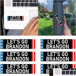 Other Decorative Stickers Creative Lets Go Brandon Personalised Decoration Stickers Fjb Self-Adhesive Cup Car Sticker Drop Delivery Ho Dhn3L
