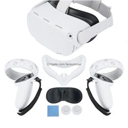 Vr/Ar Accessorise Vrar Accessorise Sile Protective Er Set For Ocus Quest 2 Vr Controller Headset Head Face Eye Pad Meta Quest2 Accesso Dh86C