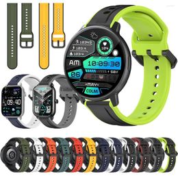 Watch Bands Silicone Sports Band For COLMI C61 C60 M40 I30 Strap P9 P8 Plus Pro P12 V23 Land 2S 20mm 22mm Rubber Breathable Accessorie