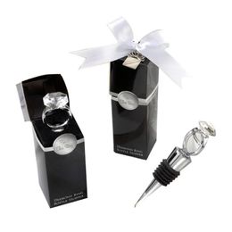 Bar Tools Crystal Diamond Ring Wine Stoppers Home Kitchen Bar Tool Champagne Bottle Stopper Wedding Guest Gift Gifts Box Packaging Dro Dhfld