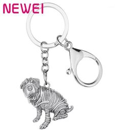 Keychains Ei Alloy Plated Antique Gold Shar Pei Dog Lovely Animal Key Chain Jewellery For Women Men Kids Funny Bag Decoration18908153