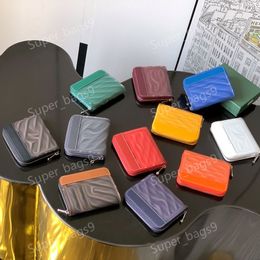 10A Designer matignon wallets high quality zipper coin purses luxury card holders women men card case passport holders Leather key pouch designer wallet men