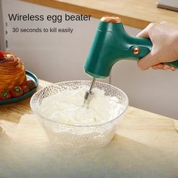 Wireless Handheld Food Mixer Electric Blender Egg Beater Cream Milk Foamer Coffee Maker Foam Blender Cake Baking Tood 240105