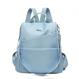 Nylon Women Backpack Fashion Shoulder Bag School Backpacks For Female Travel Large Capacity Backpacks 240105