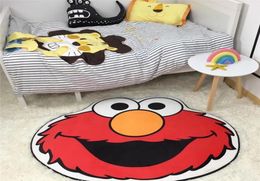 Ins cute cartoon sesame street blame Emma floor mat Children's room kitchen small door mat rug bedside mat Carpets Home Textiles8529248