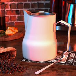 Milk Frothing Pitcher Jug 350500ML Stainless Steel Coffee for Espresso Latte Art Barista Steam 240104