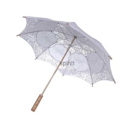 Umbrellas 38/60/73CM Cotton Lace Beach Umbrella Wedding Photography Props Umbrella Western Craft Umbrella Sun Umbrella Parasol YQ240105
